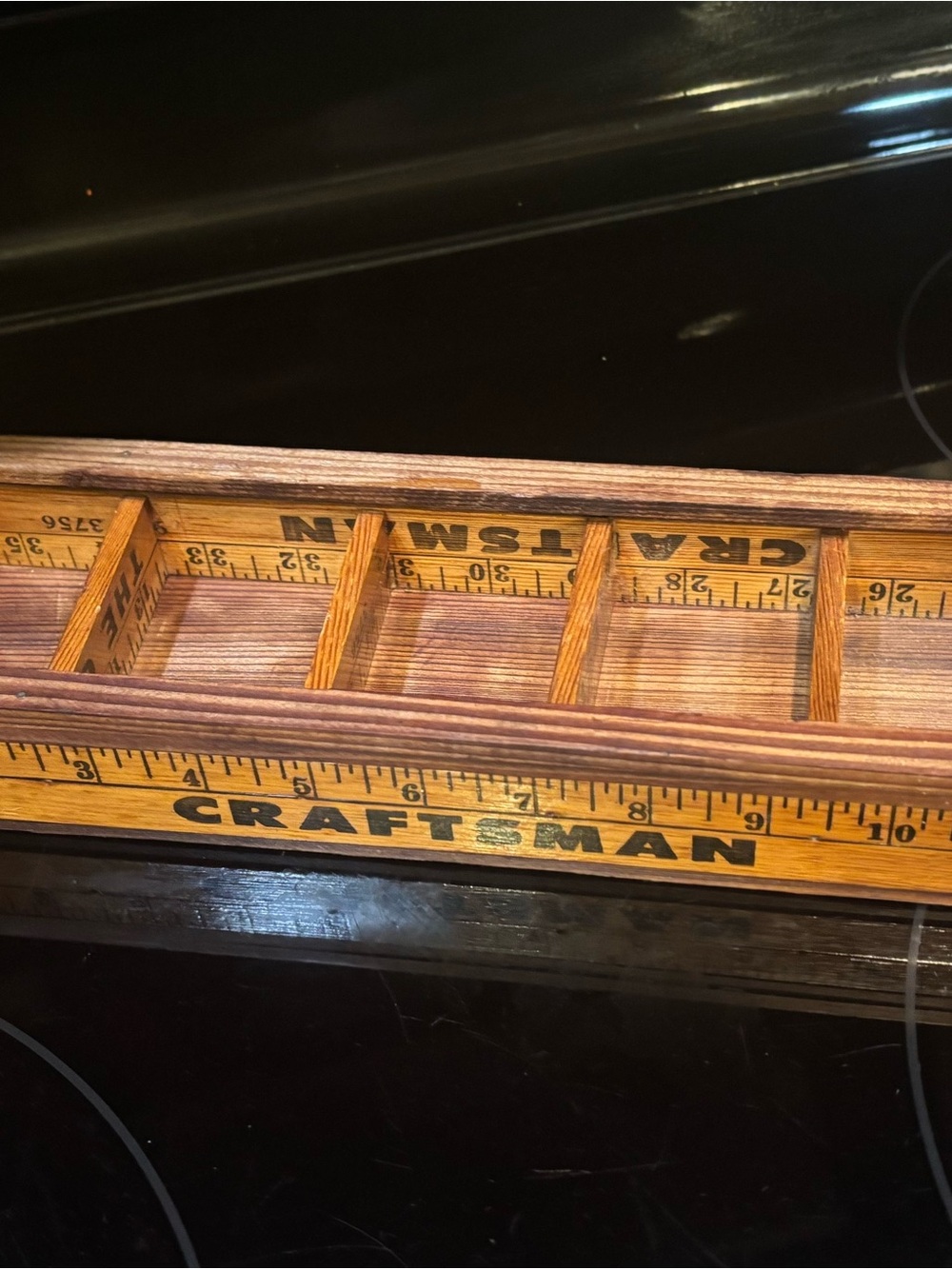 Vintage Craftsman Folding Ruler Handmade Display Shelf Folk Art - Picture 2 of 7